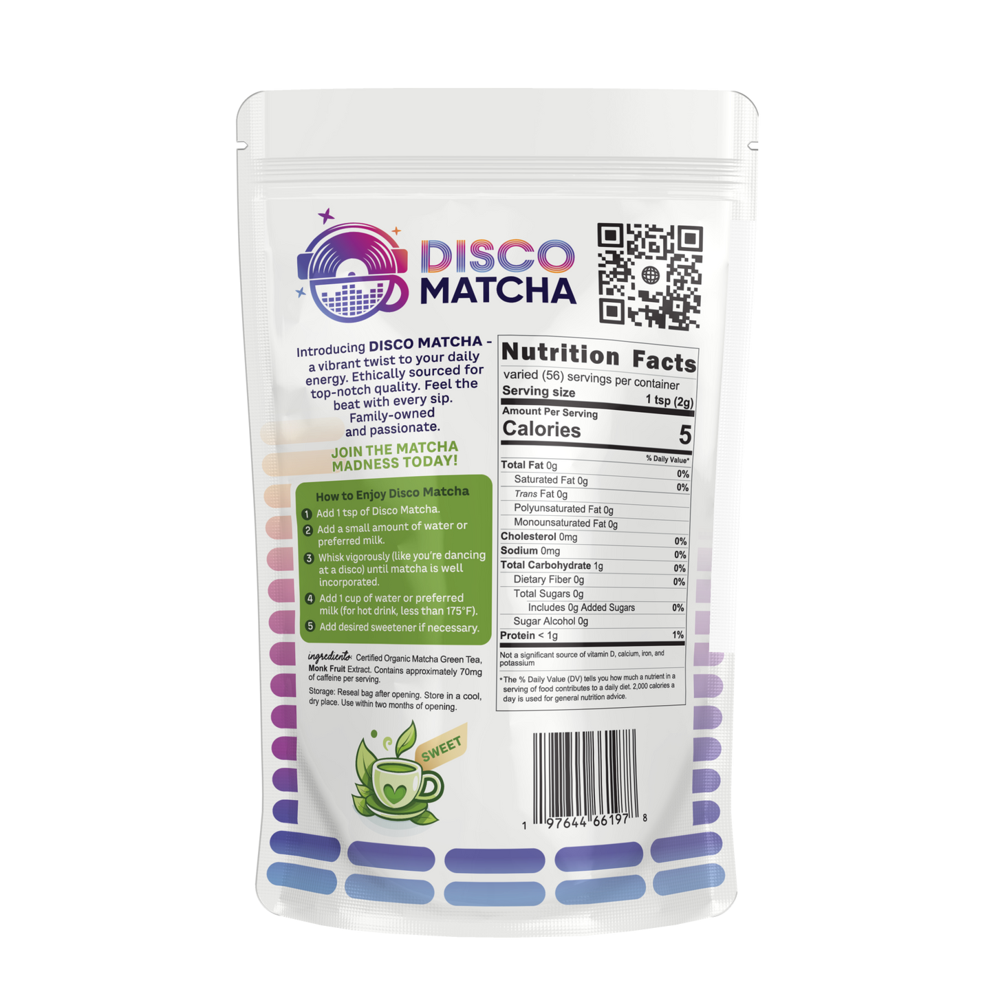 Disco Matcha Sweetened