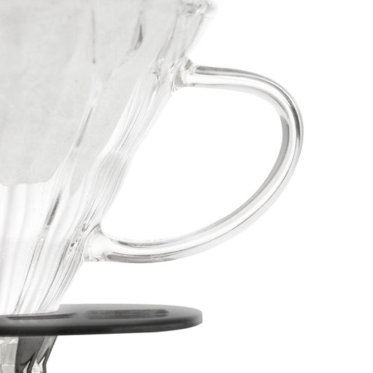 Yama Glass Cone Coffee Dripper - Black